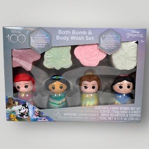 Squishmallow x Disney 100yr Bath Bomb & Body Wash Set w/Surprise Charms!